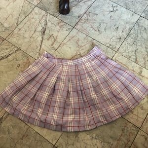 Forever 21 Purple Plaid Skirt